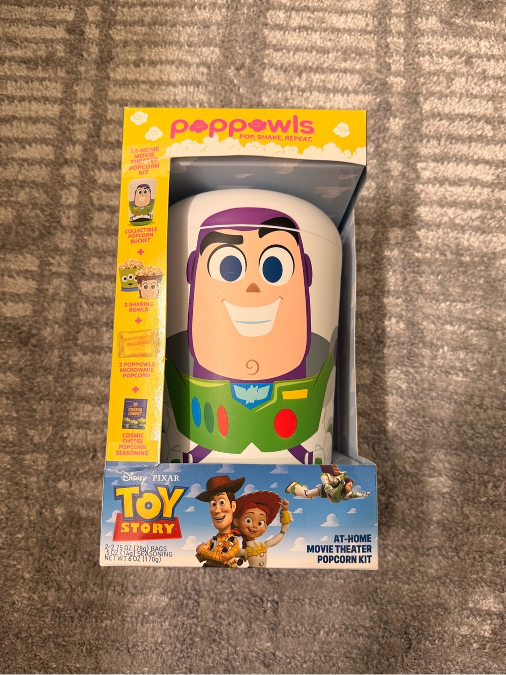 PopPowls Buzz Lightyear Kids Popcorn Maker - White & Green